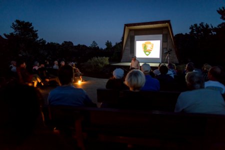 VIP Nolan Olson evening talk at the ampitheater