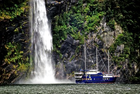 Cruising Milford Sound NZ photo