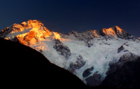 Sunrise Mount Sefton. NZ photo