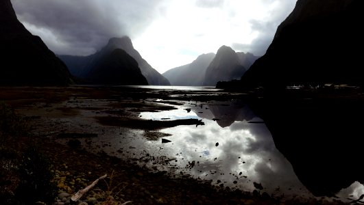 A moody Milford Sound. NZ photo