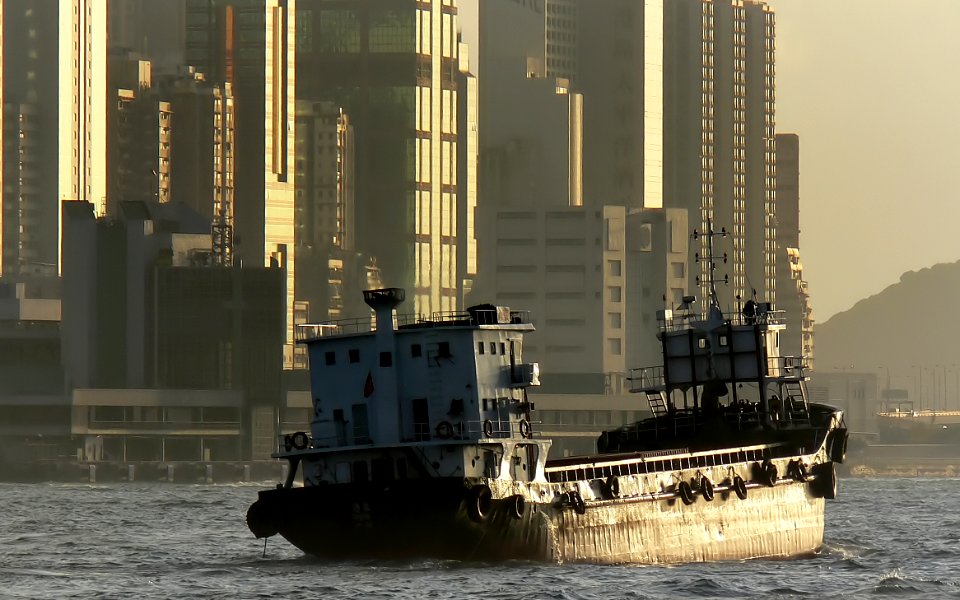 Heading into the Sunset. Hong Kong