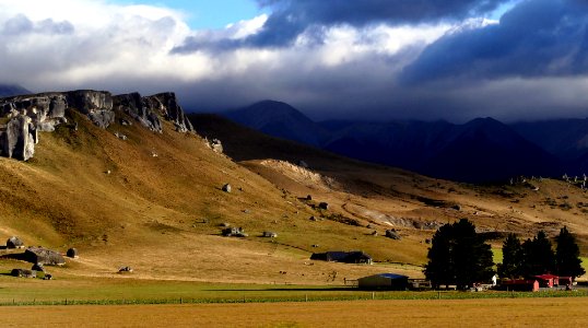 Castlehill Station Canterbury. NZ photo