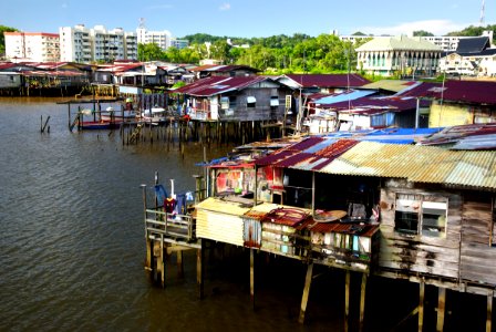 Village on the water Brunei.