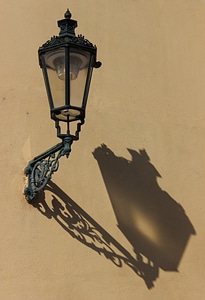 Lantern shadow prague photo