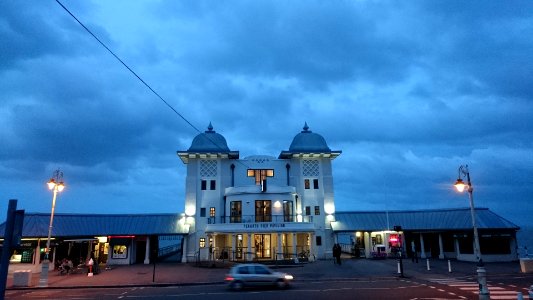 Penarth Pier Pavillion at evening