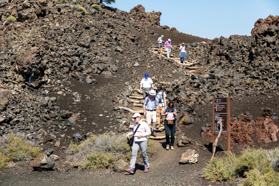 Eclipse weekend in Craters of the Moon - North Crater Flow Trail area