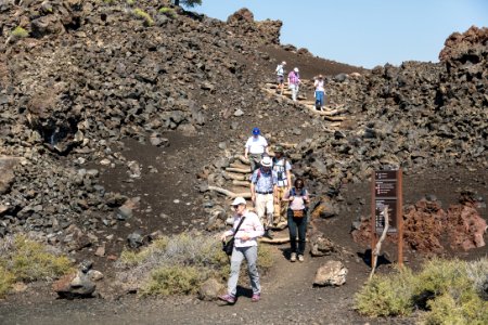 Eclipse weekend in Craters of the Moon - North Crater Flow Trail area