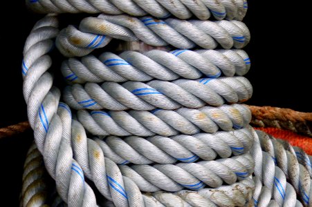 The mooring rope. photo