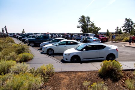 Eclipse weekend in Craters of the Moon - Caves parking area (2)