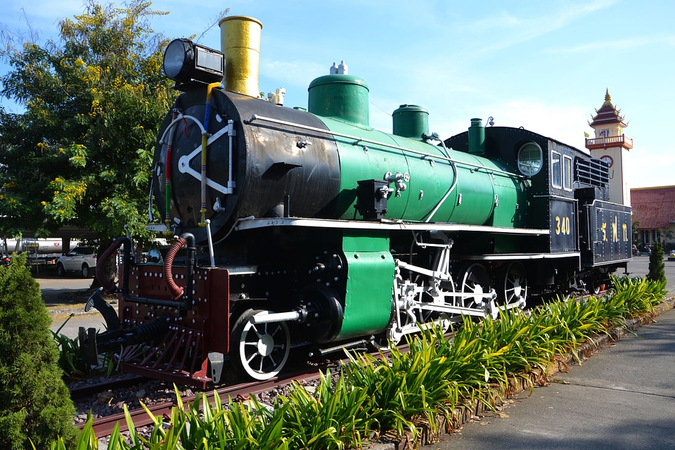Steam engine locomotive