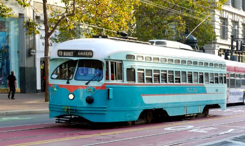 Historic Streetcars in San Francisco. No 1076. photo