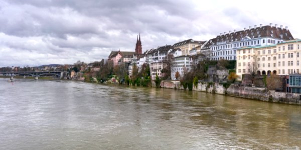 Basel, River Rhine's left bank photo
