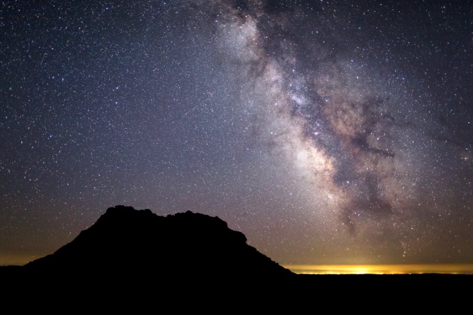 Milky Way over Spatter Cones