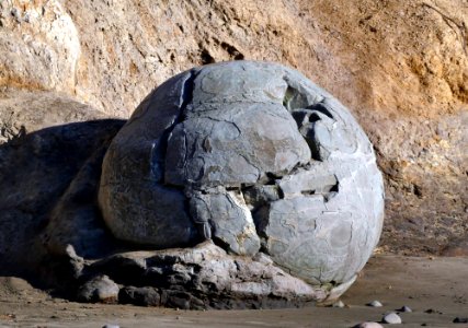 Moeraki boulder. NZ.