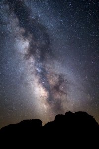 Milky Way over Snow Cone (portrait)