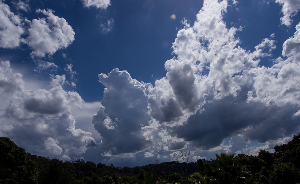 Blue dramatic weather