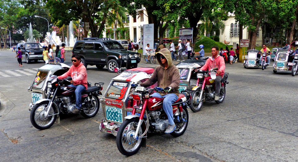 Tricycle Bikes. Laoag. photo