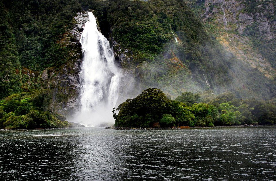 Bowen Falls. Milford Sound NZ photo