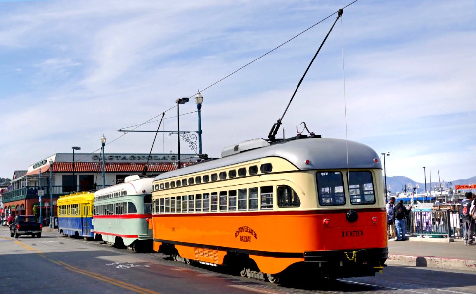 San Francisco’s historic streetcars.