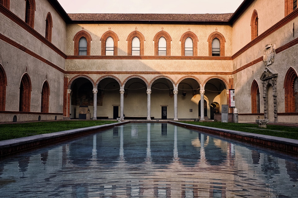 Sforzesco castle milan italy