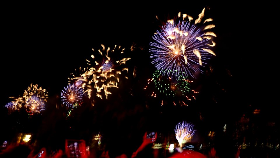 4th July Firework at East River, New York photo