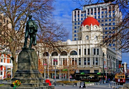 In Cathedral Square. Christchurch.
