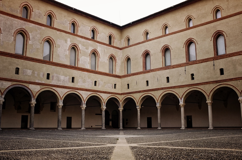 Sforzesco castle milan italy