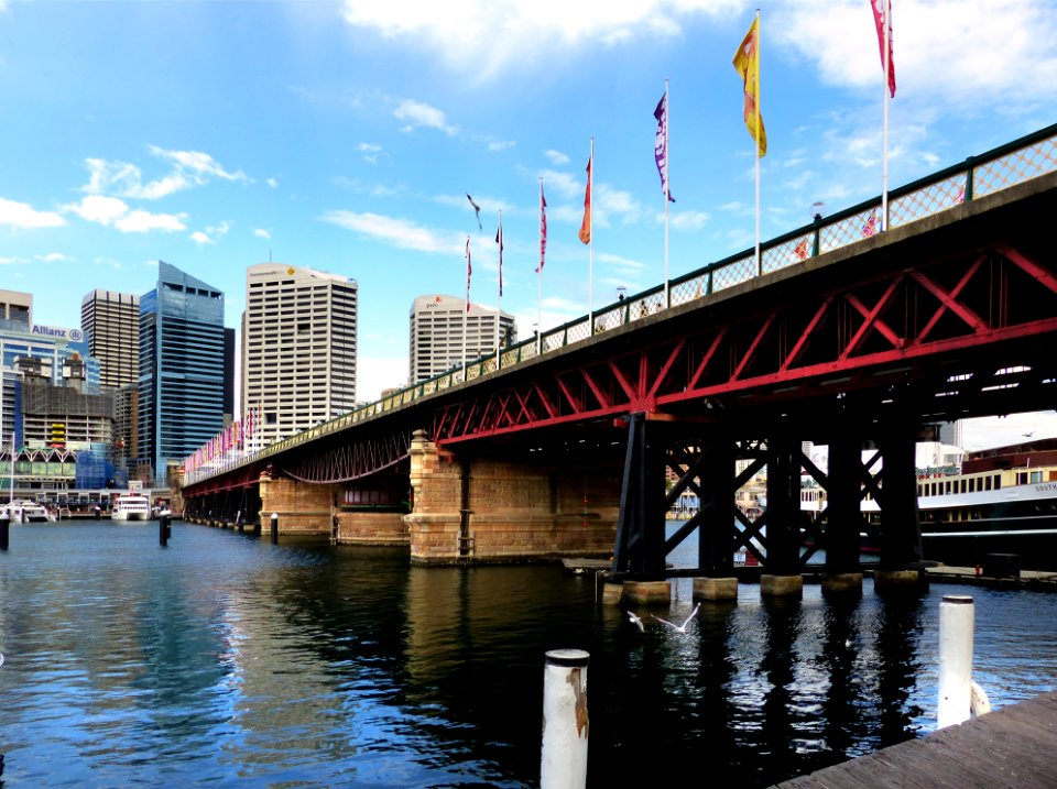 Pyrmont Bridge. Darling Harbour Sydney.