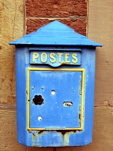 France alsace letter boxes photo