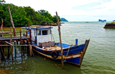 Fishing boat Langkawi. photo