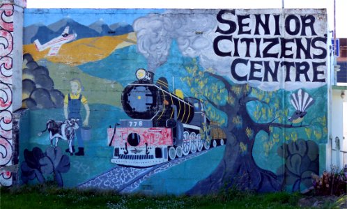 On a wall in Lumsden.NZ