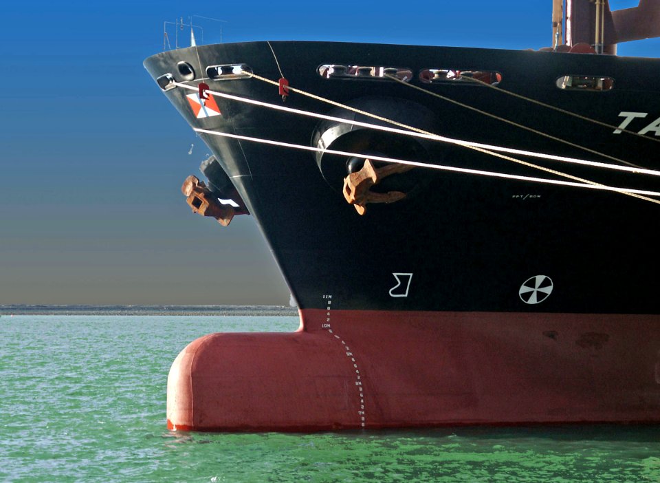 Bulbous Bow. Shipping.