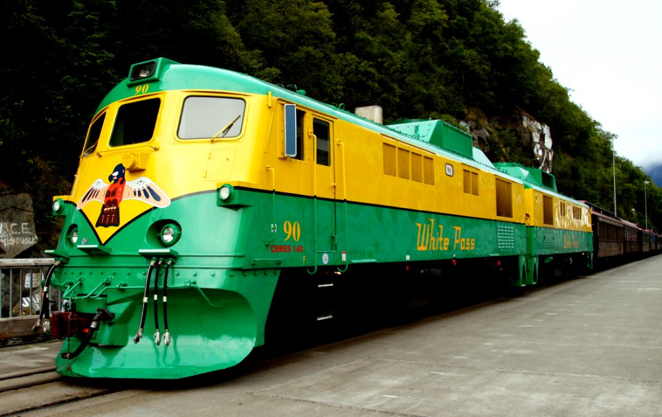 Skagway. White Pass train