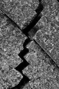 Crack in Pāhoehoe Lava Flow