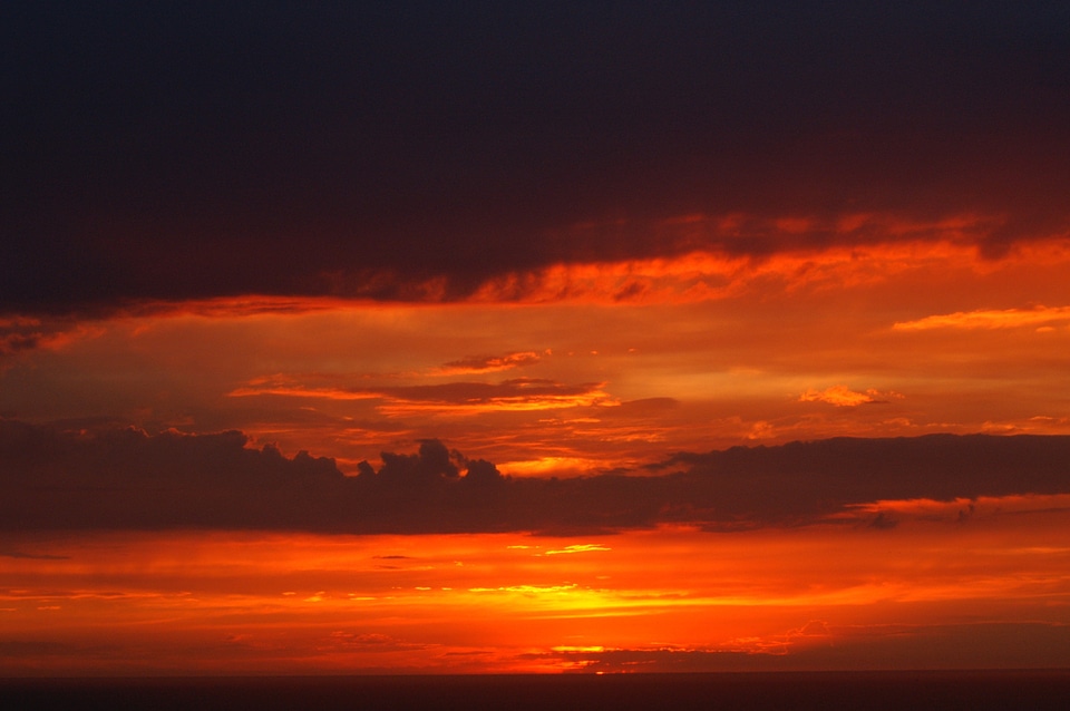 Mediterranean sea seascape evening photo