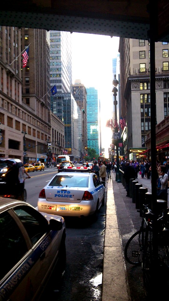 42nd St just outside Grand Central Station on the way to Seton Hotel