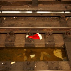 Where is Santa? He was last seen at the Union Square metro station