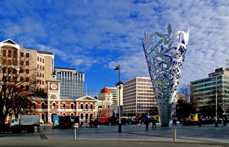 Cathedral Square Christchurch. photo