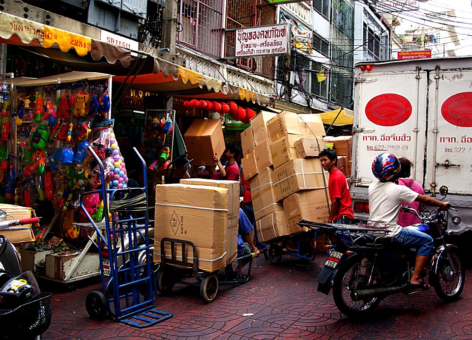 Street chaos. Bangkok. photo