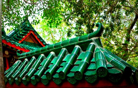Chinese    green glazed roof tiles