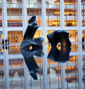 Statue at Lincoln Center photo