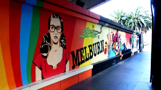 Southbank Mural. Melbourne photo