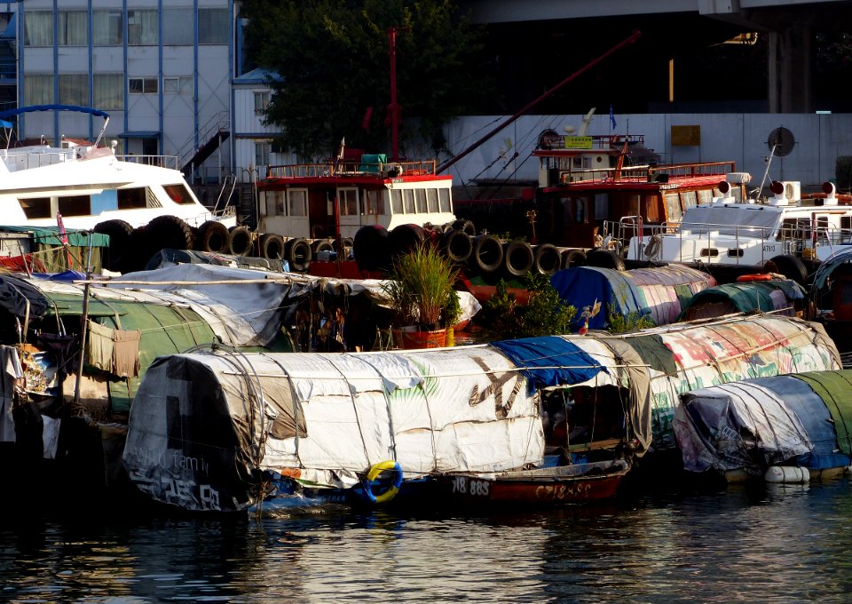Living on the water.Cuaseway Bay. Hong Kong