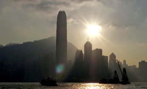 Evening over Hong Kong. photo