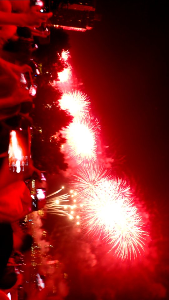 4th July Firework at East River, New York photo