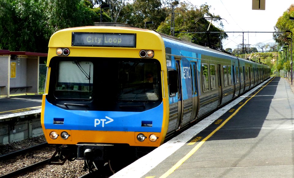 The Comeng train. Melbourne.