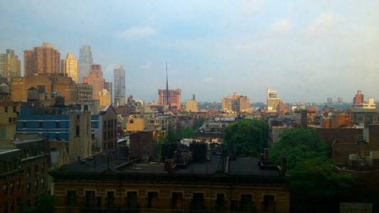 View from Freds window on 46th street, looking west photo