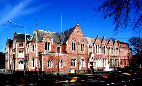 Former Christchurch Girls High School. photo