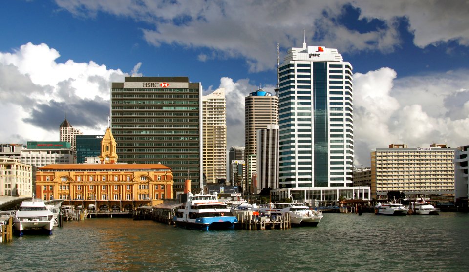Auckland waterfront.