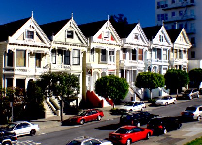 Painted ladies. San Francisco. photo